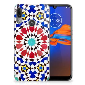 Motorola Moto E6 Plus TPU Siliconen Hoesje Mozaïek