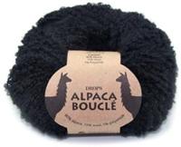 Drops Alpaca Bouclé Uni Colour 8903 Zwart