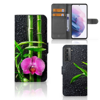 Samsung Galaxy S21 Plus Hoesje Orchidee - thumbnail