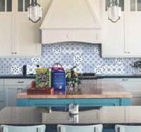 Tegelsticker keuken delft blauw