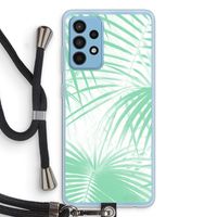 Palmbladeren: Samsung Galaxy A52 Transparant Hoesje met koord