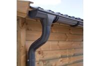 Verzinkte dakgootset compleet - enkelzijdig - 110 mm - antraciet - 850 cm