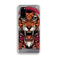 Tiger and Rattlesnakes: Samsung Galaxy S20 Transparant Hoesje