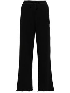 GANNI pantalon de jogging à logo brodé - Noir