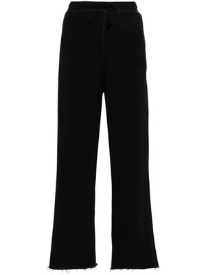GANNI pantalon de jogging à logo brodé - Noir
