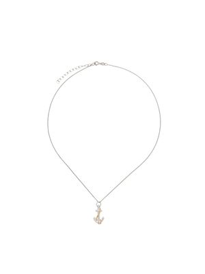 True Rocks collier à pendentif ancre marine - Argent