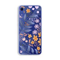 Flowers with blue leaves: Honor Play 8A Transparant Hoesje