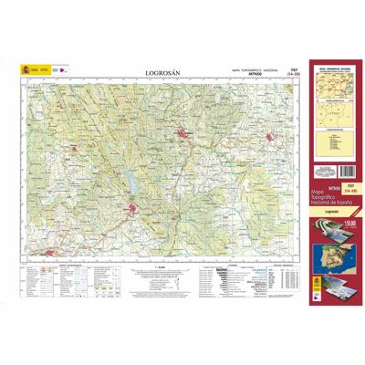 Topografische kaart 707 MT50 Logrosán | CNIG - Instituto Geográfico Nacional1