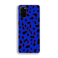 Blue Leopard: Samsung Galaxy S20 Plus Transparant Hoesje