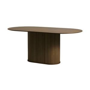 Olivine Lenn Houten Eettafel Ovaal - 180 x 95 cm - Gerookt Eiken