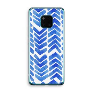 Blauwe pijlen: Huawei Mate 20 Pro Transparant Hoesje