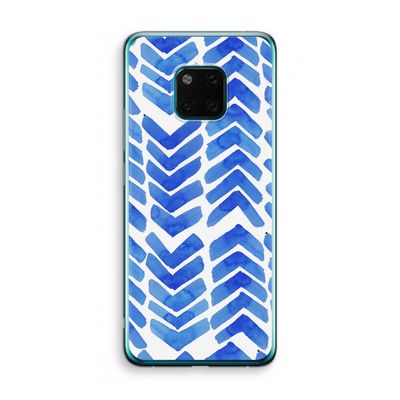 Blauwe pijlen: Huawei Mate 20 Pro Transparant Hoesje