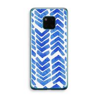 Blauwe pijlen: Huawei Mate 20 Pro Transparant Hoesje