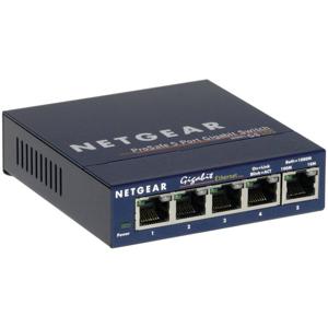 NETGEAR ProSAFE Unmanaged Switch - GS105 - Desktop - 5 Gigabit Ethernet poorten 10/100/1000 Mbps