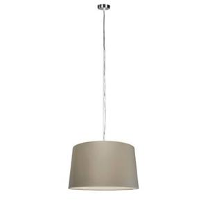 QAZQA Moderne hanglamp staal met kap 45 cm taupe - Cappo 1