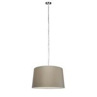 QAZQA Moderne hanglamp staal met kap 45 cm taupe - Cappo 1 - thumbnail