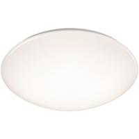 LED Plafondlamp - Badkamerlamp - Trion Tuzi - 15W - Spatwaterdicht IP44 - Warm Wit 3000K - Rond - Wit - Kunststof
