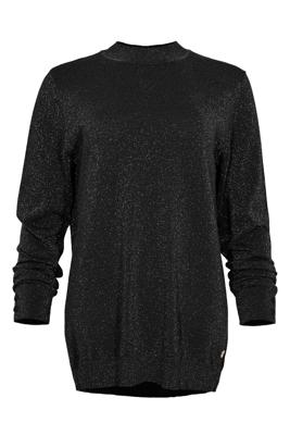 Maicazz Road Wi25.70.212 T-shirt Lange Mouw Black Lurex