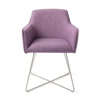 Jesper Home Hofu eetkamerstoel cross steel Violet Daisy