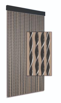 Degor Vliegengordijn Demi - Zwart / Wit 100 x 230 cm