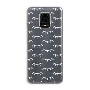 Wimpers: Xiaomi Redmi Note 9 Pro Transparant Hoesje