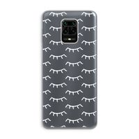 Wimpers: Xiaomi Redmi Note 9 Pro Transparant Hoesje