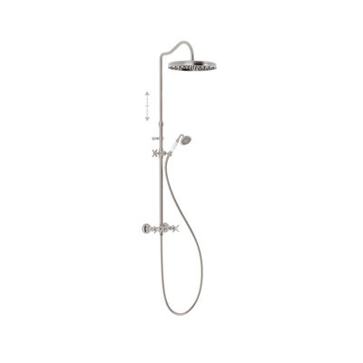 Regendoucheset Tres Clasic Mengkraan Hoofddouche 31 cm RVS Tres