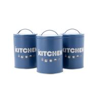 Set van Potjes Quid Baltic Blauw 3 Onderdelen