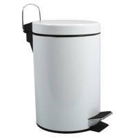 MSV badkamer|toilet pedaalemmer - wit - 5 liter - 20 x 28 cm