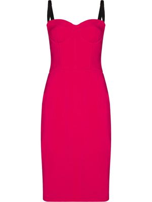 Dolce & Gabbana robe-bustier mi-longue - Rose