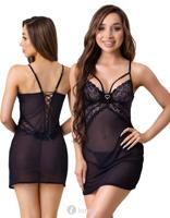 * LIVCO CORSETTI Zwarte chemise Zoe - thumbnail