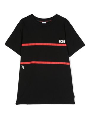 Gcds Kids t-shirt à logo poitrine - Noir