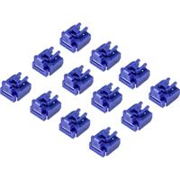 Renkforce RF-4695228 RJ45 LAN-poortslot Set van 12 stuks Blauw