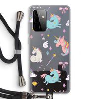 Fantasiewereld: Samsung Galaxy A72 5G Transparant Hoesje met koord