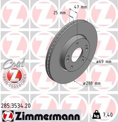 Remschijf COAT Z 285353420