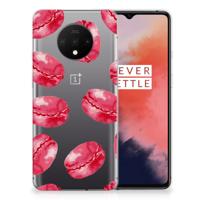 OnePlus 7T | Siliconen Case | Pink Macarons
