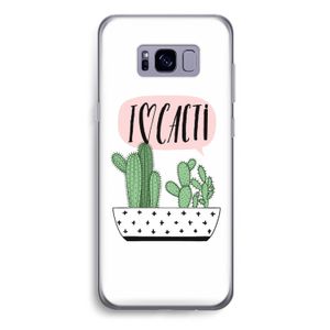 I love cacti: Samsung Galaxy S8 Plus Transparant Hoesje