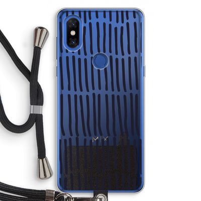 Moroccan stripes: Xiaomi Mi Mix 3 Transparant Hoesje met koord