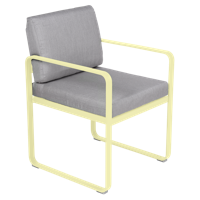 Fermob Bellevie dining armchair tuinstoel Frosted lemon - Flannel