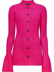 Proenza Schouler cardigan en maille nervurée - Rose