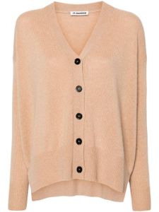 Jil Sander cardigan à épaules descendues - Marron