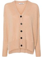 Jil Sander cardigan à épaules descendues - Marron