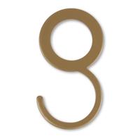 Garderobehaak goud voor buis Ø32 mm - per stuk