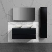 Onderkast badkamermeubel Tieme mat eiken 120x50x48cm