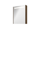 Proline Premium spiegelkast met spiegels aan binnen- en buitenzijde, geïntegreerde LED-verlichting en 1 deur 60 x 60 x 14 cm, cabana oak - thumbnail