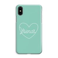 Friends heart pastel: iPhone XS Max Volledig Geprint Hoesje