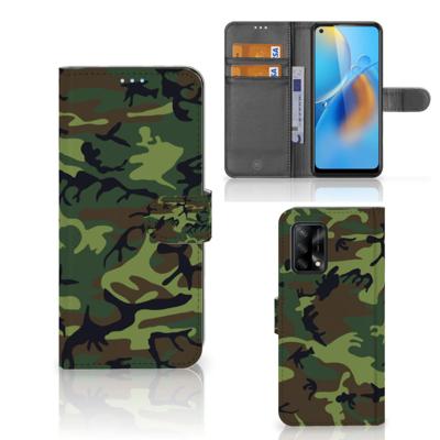 OPPO A74 4G | Telefoon Hoesje | Army Dark