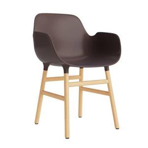 Normann Copenhagen Form Stoel met Armleuning - Eiken - Bruin