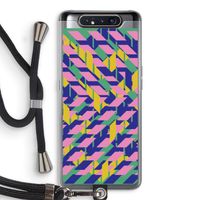 Skew Blush 1: Samsung Galaxy A80 Transparant Hoesje met koord