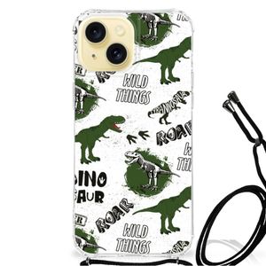 Case Anti-shock voor Apple iPhone 15 Dinosaurus